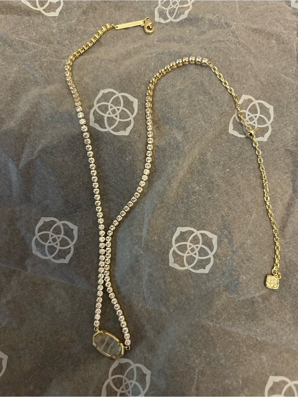 KENDRA SCOTT Rhinestone adjustable necklace  Never Worn